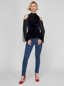 Блуза Sassofono модель A191-SF-209111-1, СИНІЙ Фото