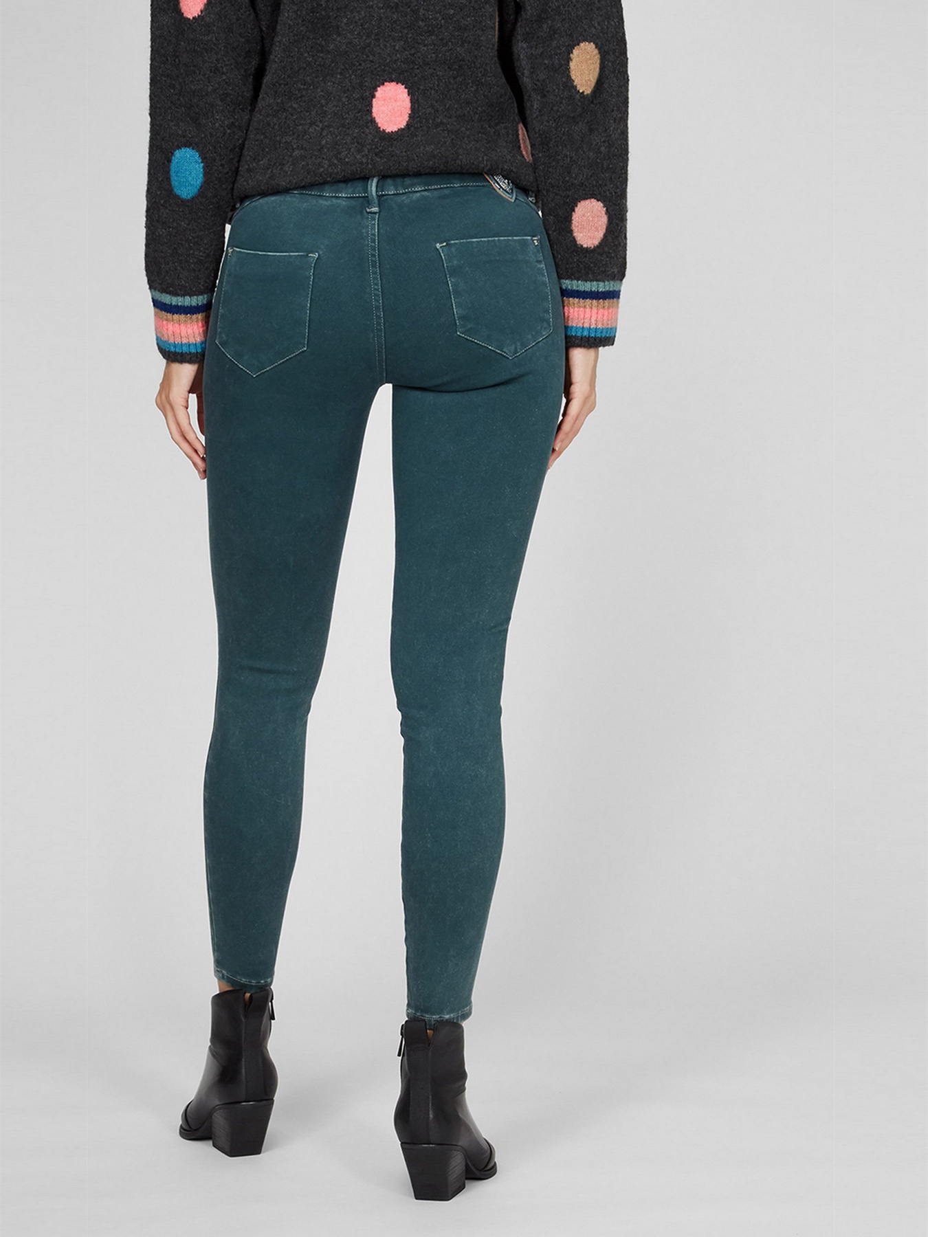 Скіні джинси Sassofono модель A191-SF-321014, Зелений Фото