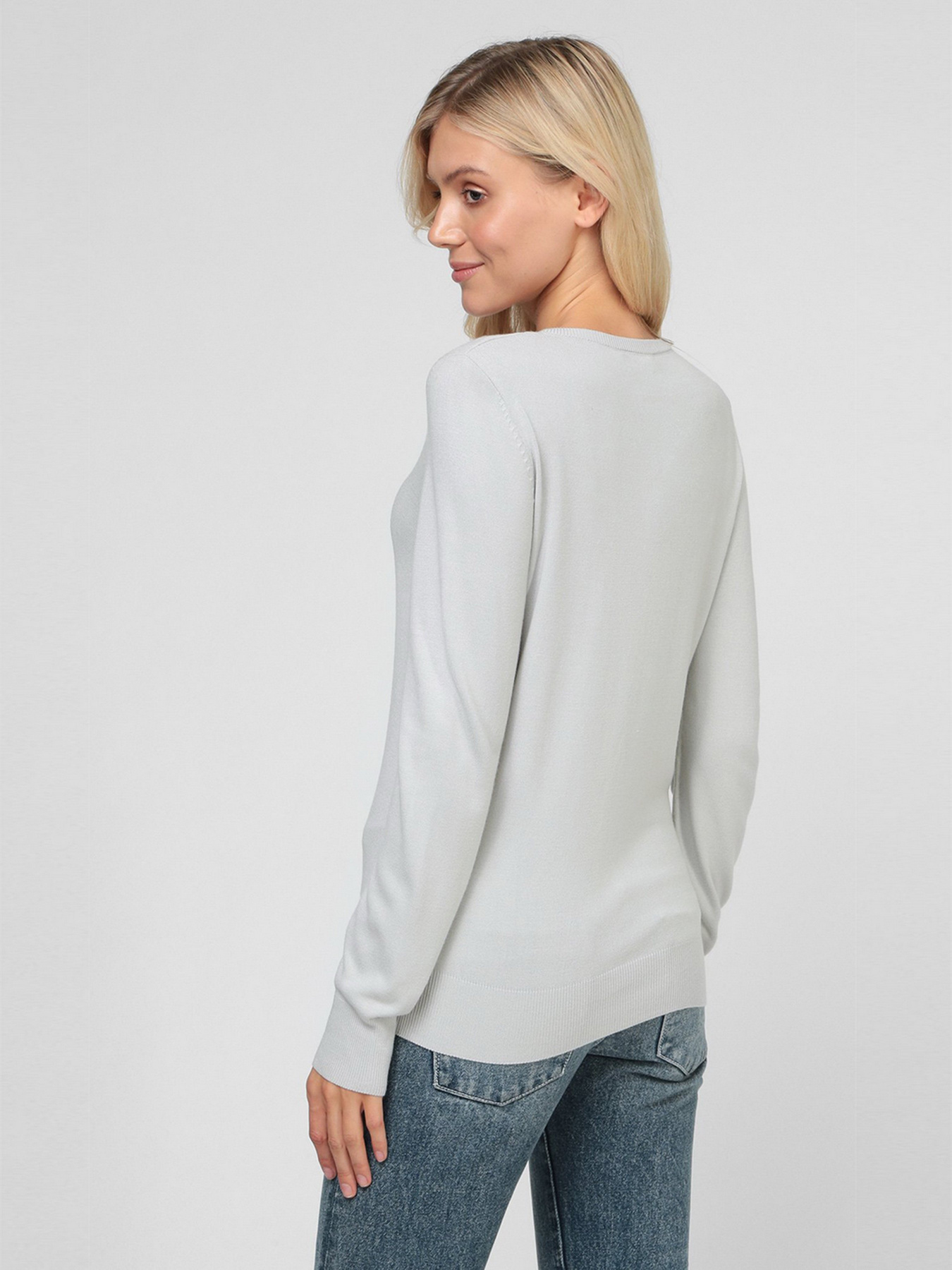 Джемпер Sassofono модель A191-SF-470113, СІРИЙ Фото