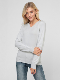 Джемпер Sassofono модель A191-SF-470113, СІРИЙ Фото