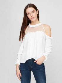 Блуза Sassofono модель A191-SF-263111, МОЛОЧНИЙ Фото