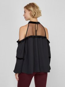 Блуза Sassofono модель A191-SF-263111, ЧОРНИЙ Фото