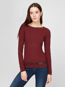 Лонгслів Sassofono модель A191-SF-380111, БОРДОВИЙ Фото