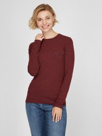 Свитер Sassofono модель A191-SF-382111, БОРДОВИЙ Фото