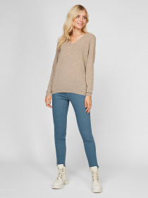 Джемпер Sassofono модель A191-SF-461111, Бежевий Джемпер Sassofono модель A191-SF-461111, Бежевий Фото