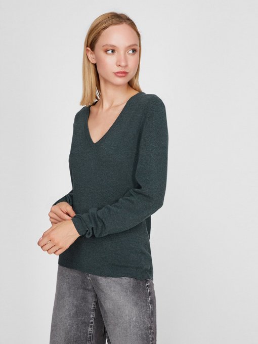 Джемпер Sassofono модель A191-SF-461111, Зелений Фото