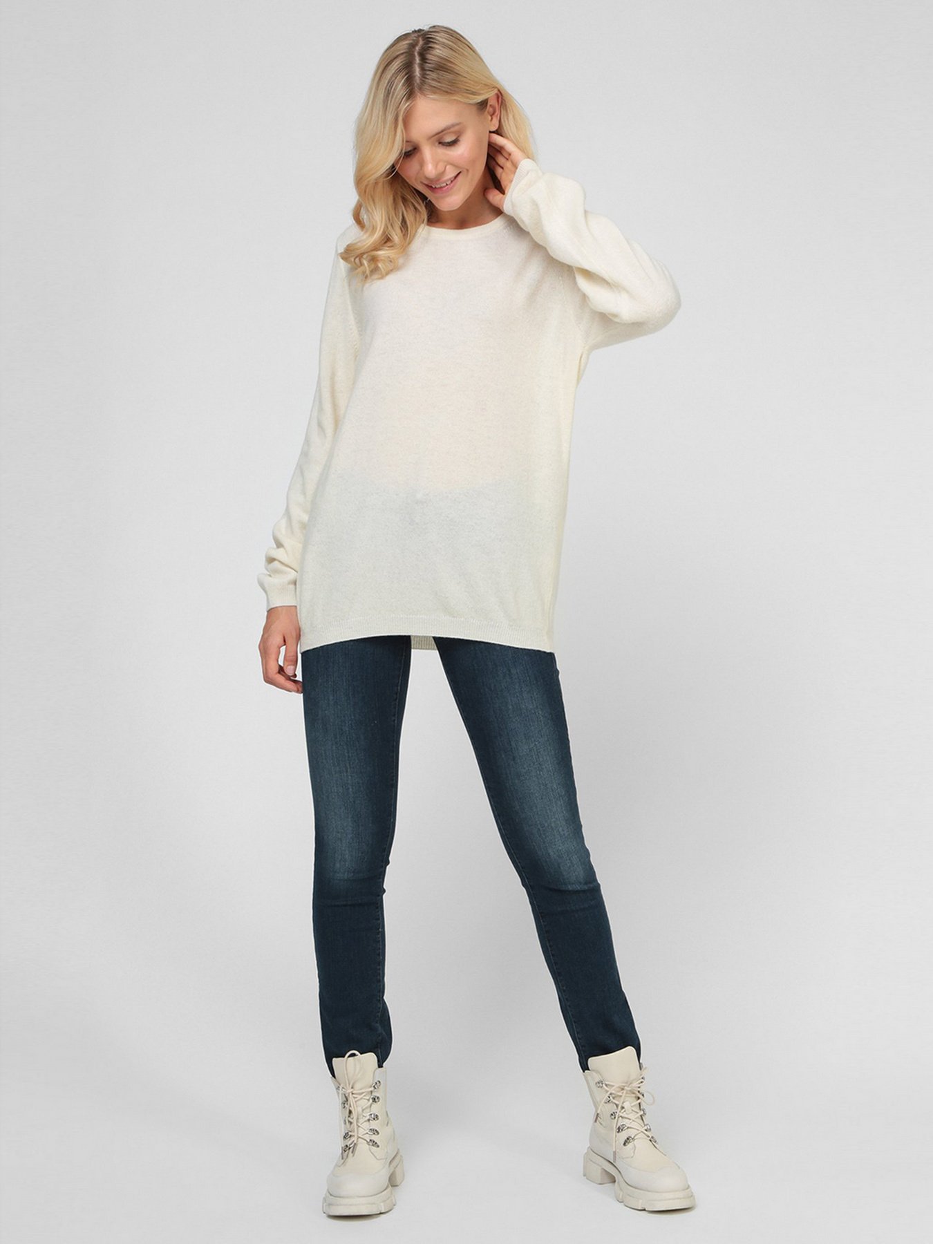 Джемпер Sassofono модель A191-SF-461112, Бежевий Джемпер Sassofono модель A191-SF-461112, Бежевий Фото