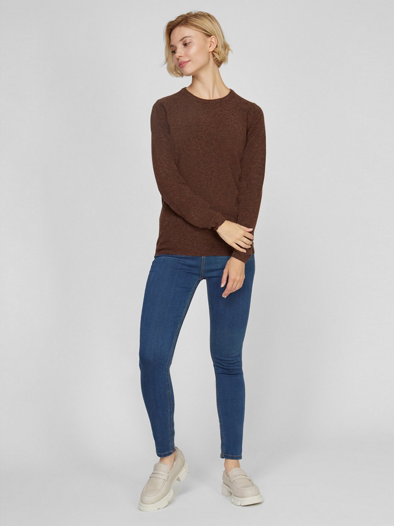 Джемпер Sassofono модель A191-SF-461112, Тютюновий Фото