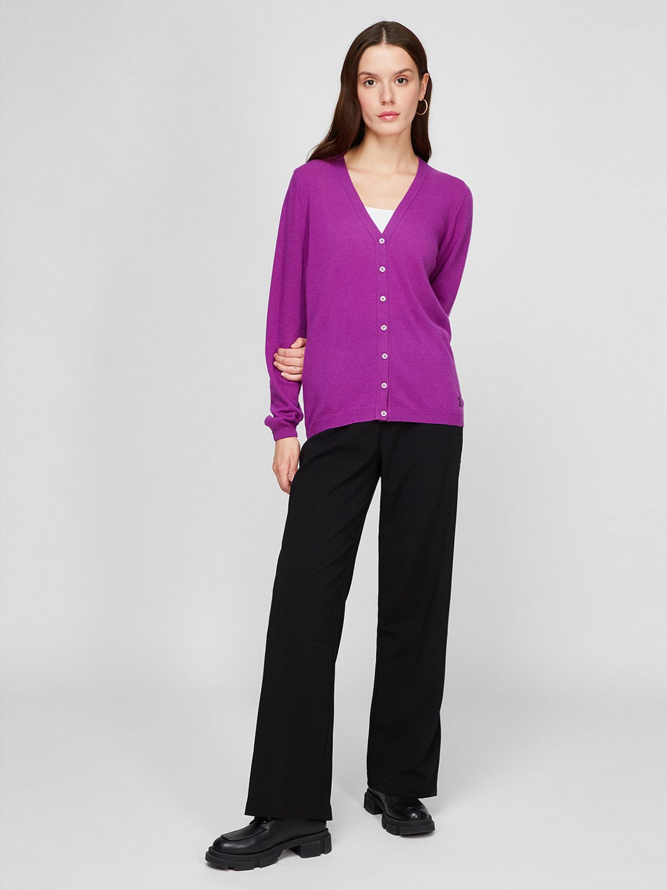 Кардиган Sassofono модель A191-SF-461113, Ліловий Фото