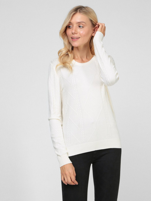 Джемпер Sassofono модель A191-SF-471111, СЛОНОВА КІСТКА Фото