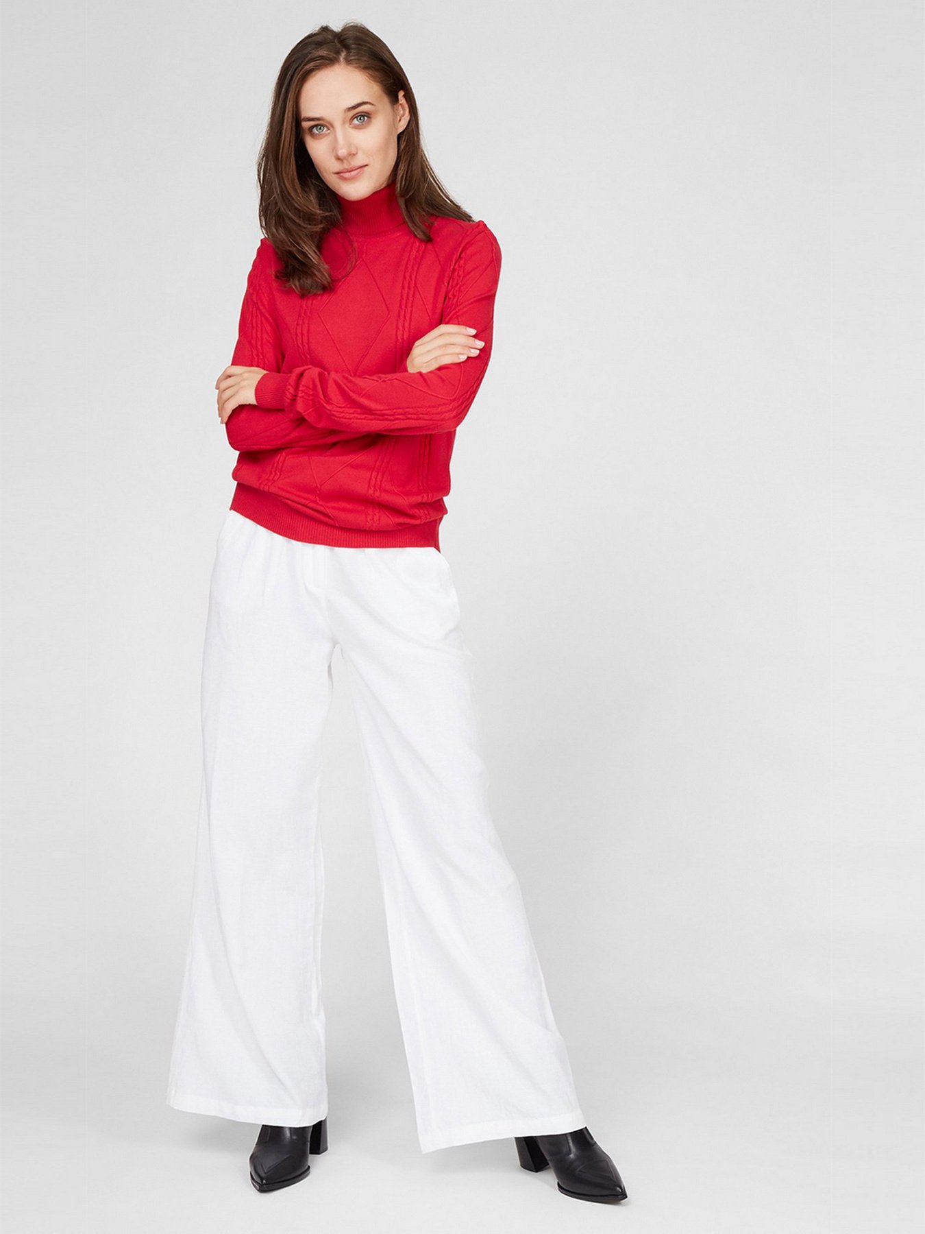 Водолазка Sassofono модель A191-SF-471112, ЧЕРВОНИЙ Фото