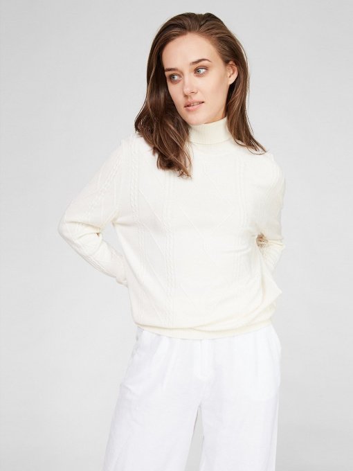 Джемпер Sassofono модель A191-SF-472112, СЛОНОВА КІСТКА Фото