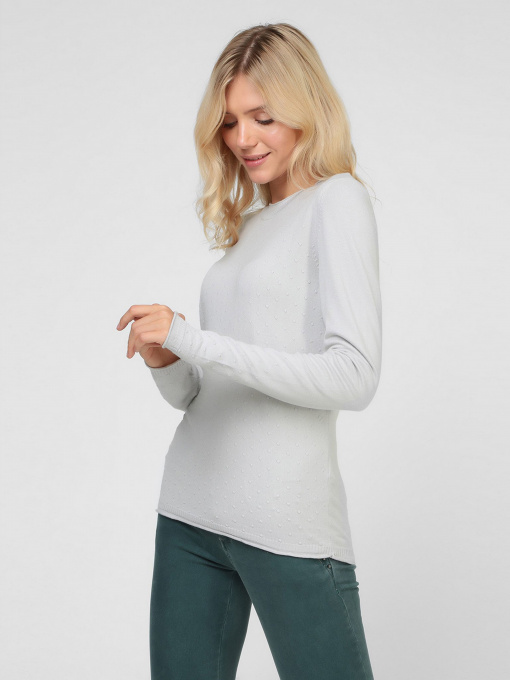 Джемпер Sassofono модель A191-SF-474112, СІРИЙ Фото