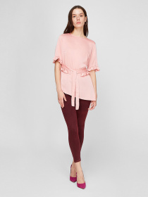 Блуза Sassofono модель A191SC139125, ПУДРОВИЙ Фото