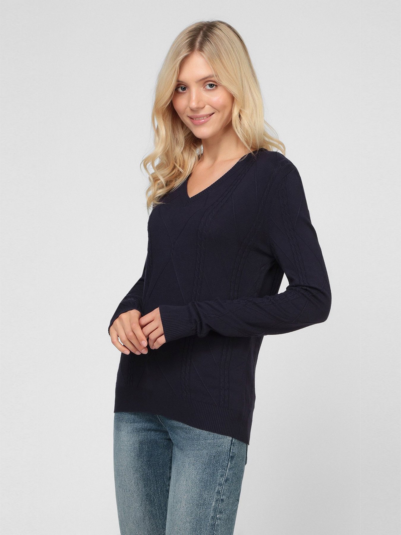 Джемпер Sassofono модель A191-SF-471113, СИНІЙ Фото