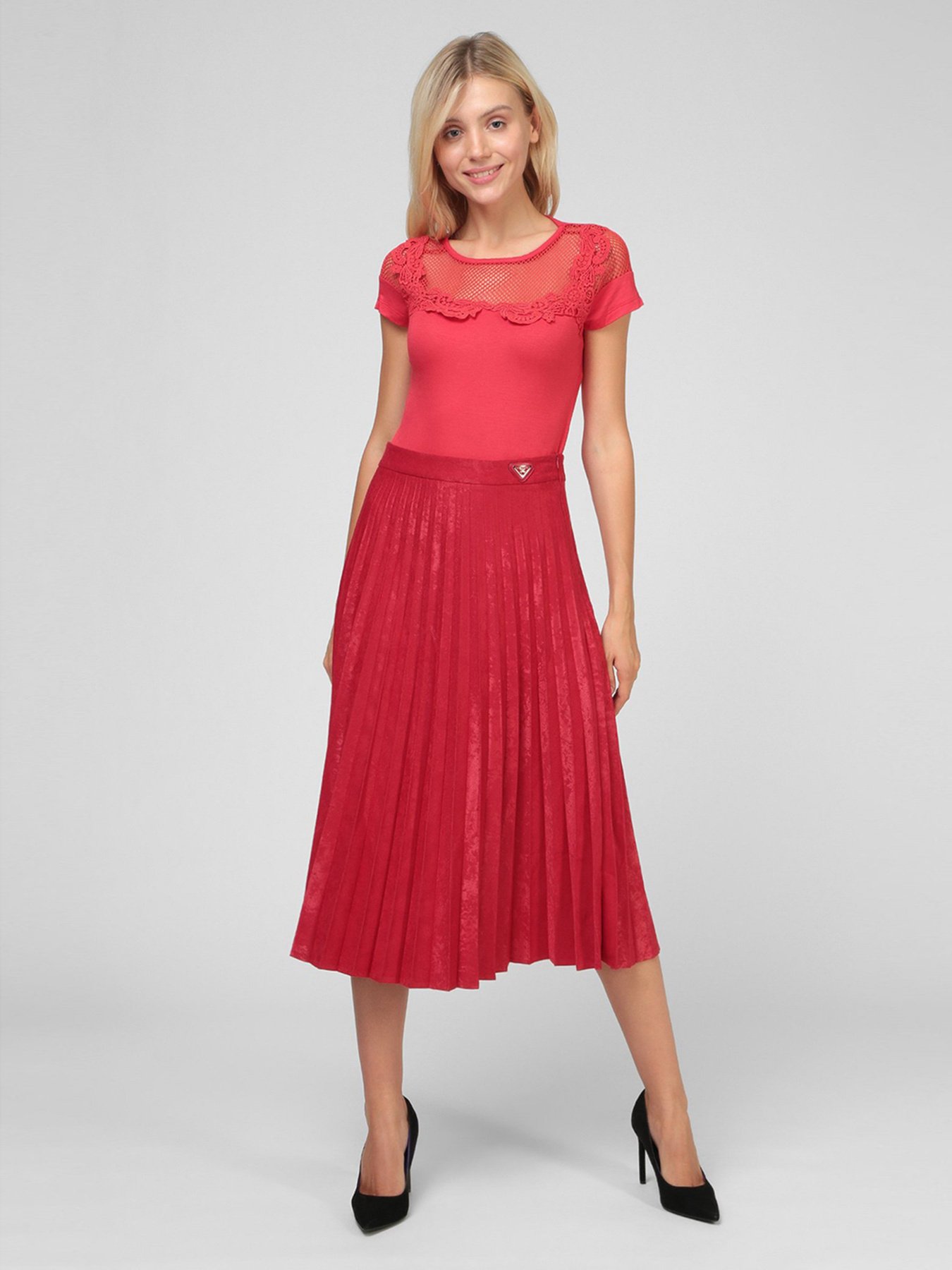 Футболка Sassofono модель A191SC8YB123, ЧЕРВОНИЙ Фото