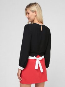 Блуза Sassofono модель A191SC8YB167, Чорний Блуза Sassofono модель A191SC8YB167, Чорний Фото