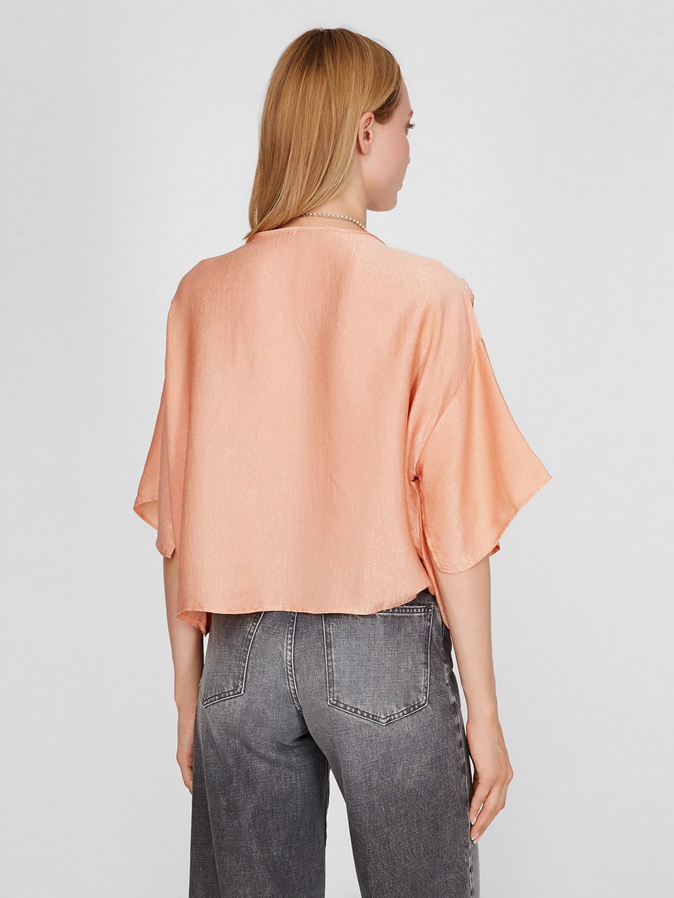 Блуза с коротким рукавом Sassofono модель SAS868 Блуза с коротким рукавом Sassofono модель SAS868 Фото