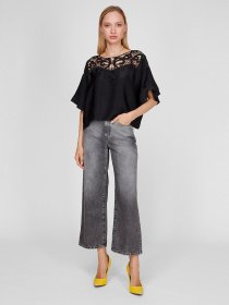 Блуза Sassofono модель A191SC8YB373, Чорний Фото