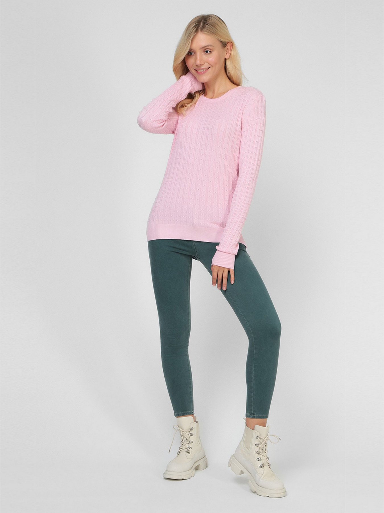 Джемпер Sassofono модель A191-SF-472111, ПУДРОВИЙ Фото