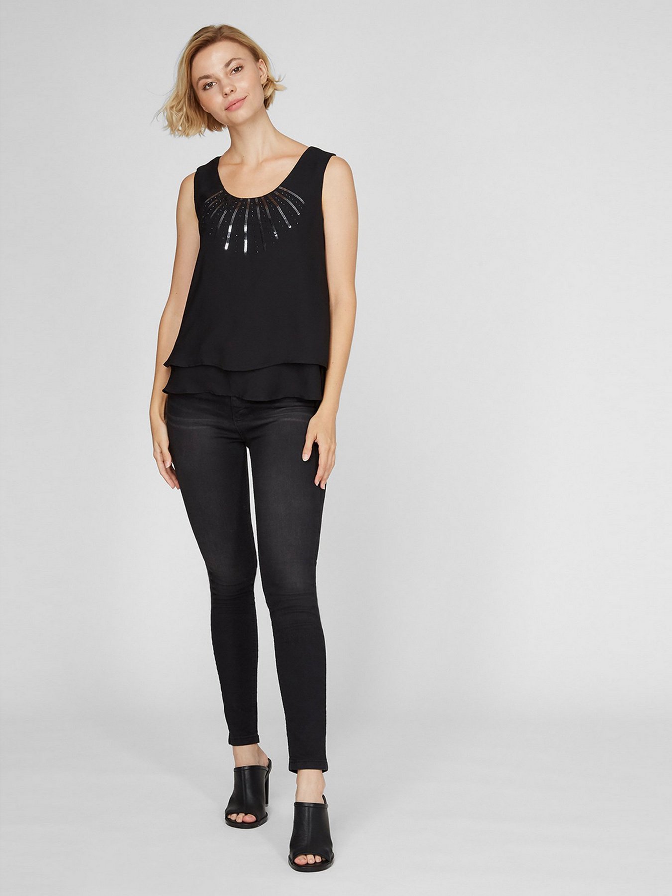 Майка для дому Sassofono Модель A191SC8YB394, Чорний Фото