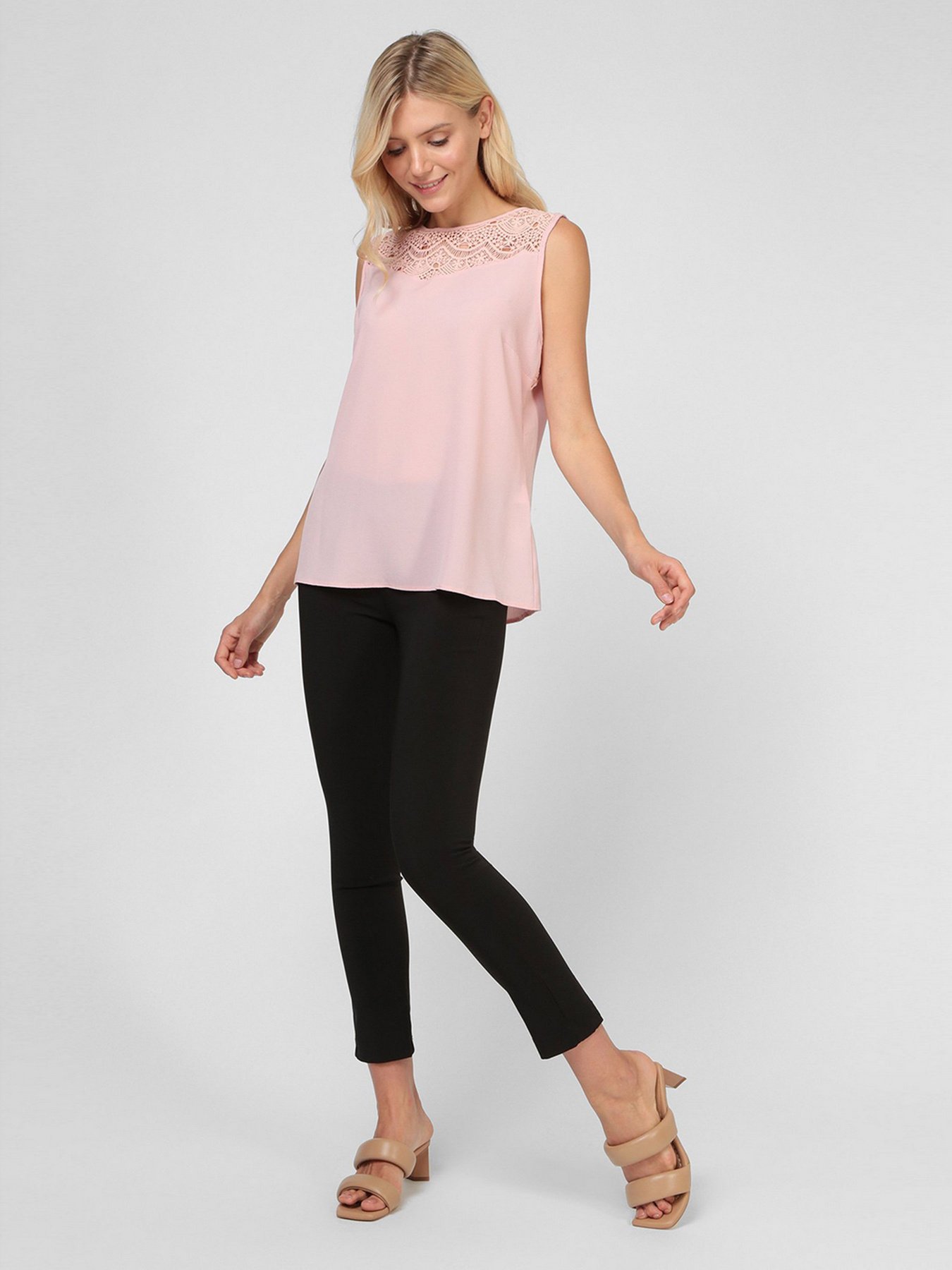 Блуза Sassofono модель A191SC8YB395, ПУДРОВИЙ Фото