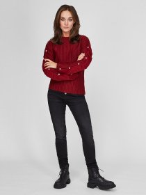 Джемпер Sassofono модель A201-SC-27625, Бордовий Фото