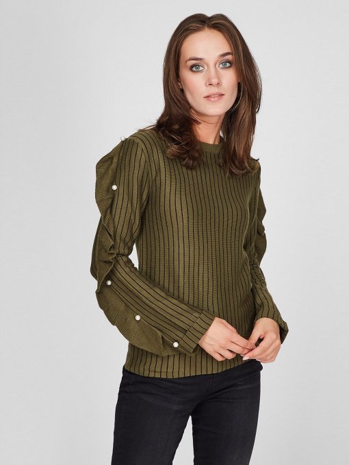 Джемпер Sassofono модель A201-SC-27625, Хакі Фото