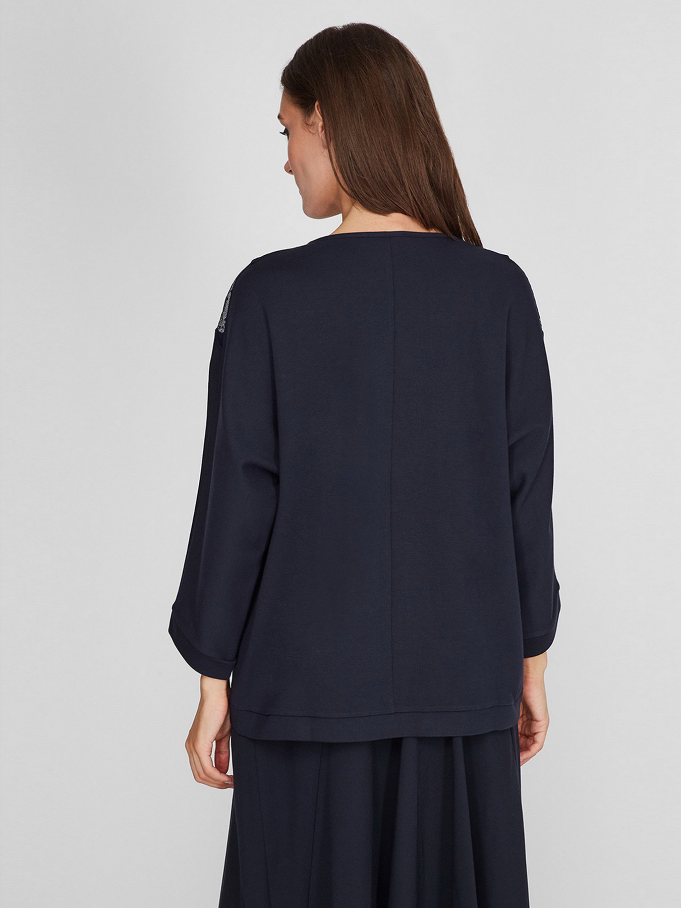 Блуза Sassofono модель A201-SC-907661-1, Синій Блуза Sassofono модель A201-SC-907661-1, Синій Фото