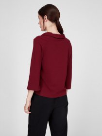 Блуза Sassofono модель A201-SC-907670-2, Бордовий Фото