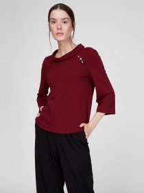 Блуза Sassofono модель A201-SC-907670-2, Бордовий Фото