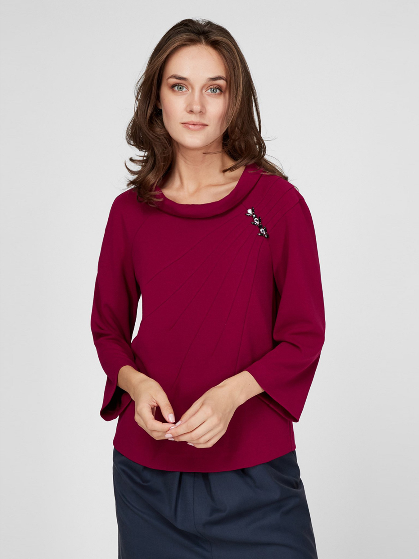 Блуза Sassofono модель A201-SC-907670-2, Фуксія Фото