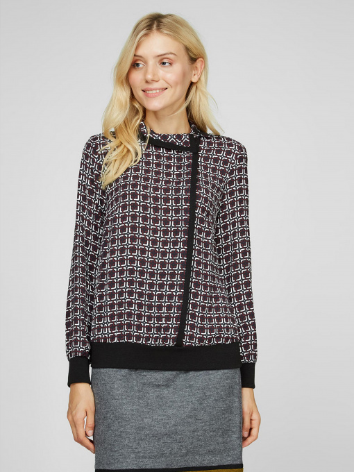 Блуза Sassofono модель A201-SC-927175-2, БОРДОВИЙ Фото