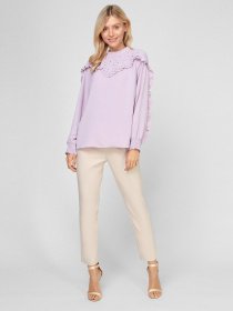 Блуза Sassofono модель A201-SF-173111, ЛІЛОВИЙ Фото