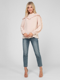 Блуза Sassofono модель A201-SF-173111, ПУДРОВИЙ Фото