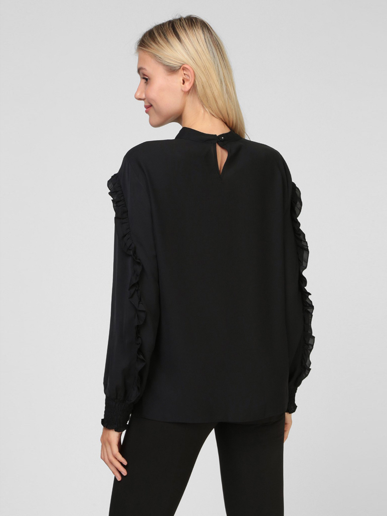 Блуза Sassofono модель A201-SF-173111, Чорний Фото