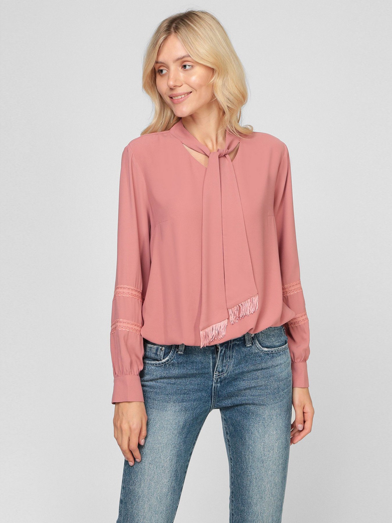 Блуза Sassofono модель A201-SF-203111, Темна-пудра Фото