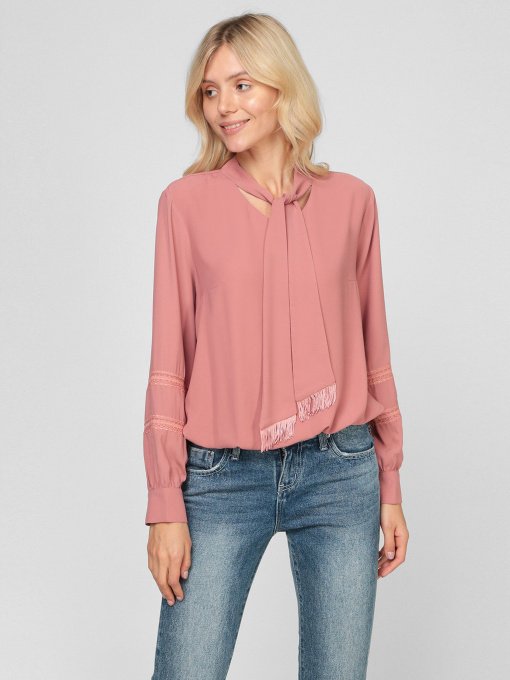 Блуза Sassofono модель A201-SF-203111, Темна-пудра Фото