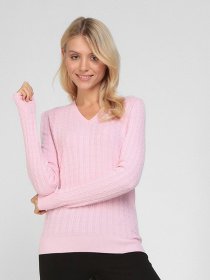 Джемпер Sassofono модель A191-SF-472113, ПУДРОВИЙ Фото