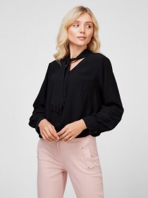 Блуза Sassofono модель A201-SF-203111, Чорний Фото
