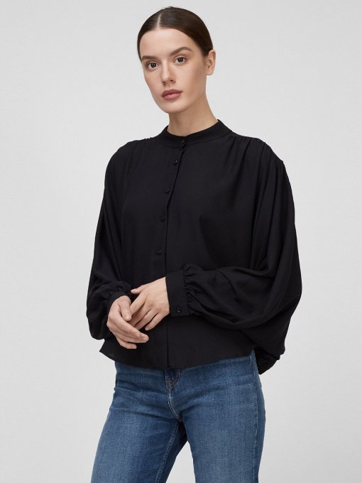 Блуза Sassofono модель A201-SF-205111, ЧОРНИЙ Фото