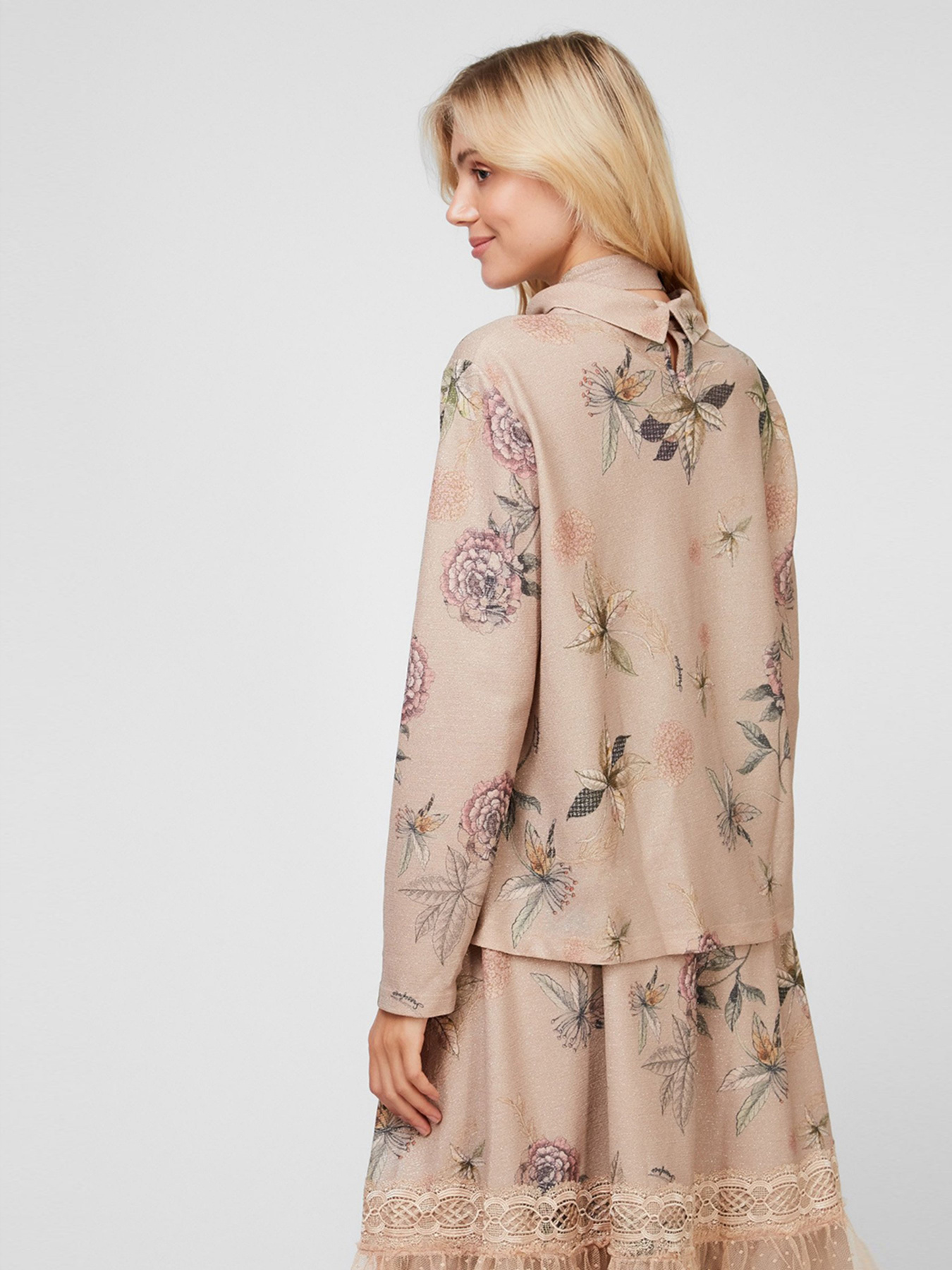 Блуза Sassofono модель A201-SF-253112, БЕЖЕВИЙ Фото