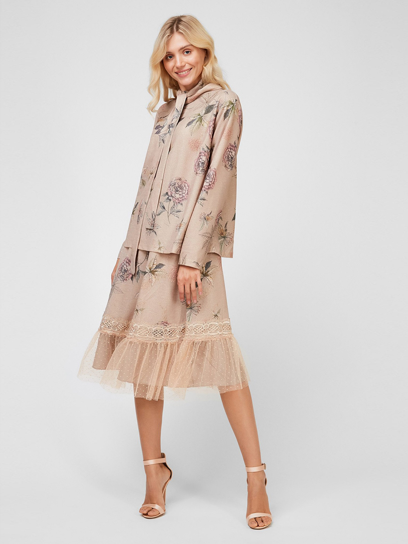 Блуза Sassofono модель A201-SF-253112, БЕЖЕВИЙ Фото