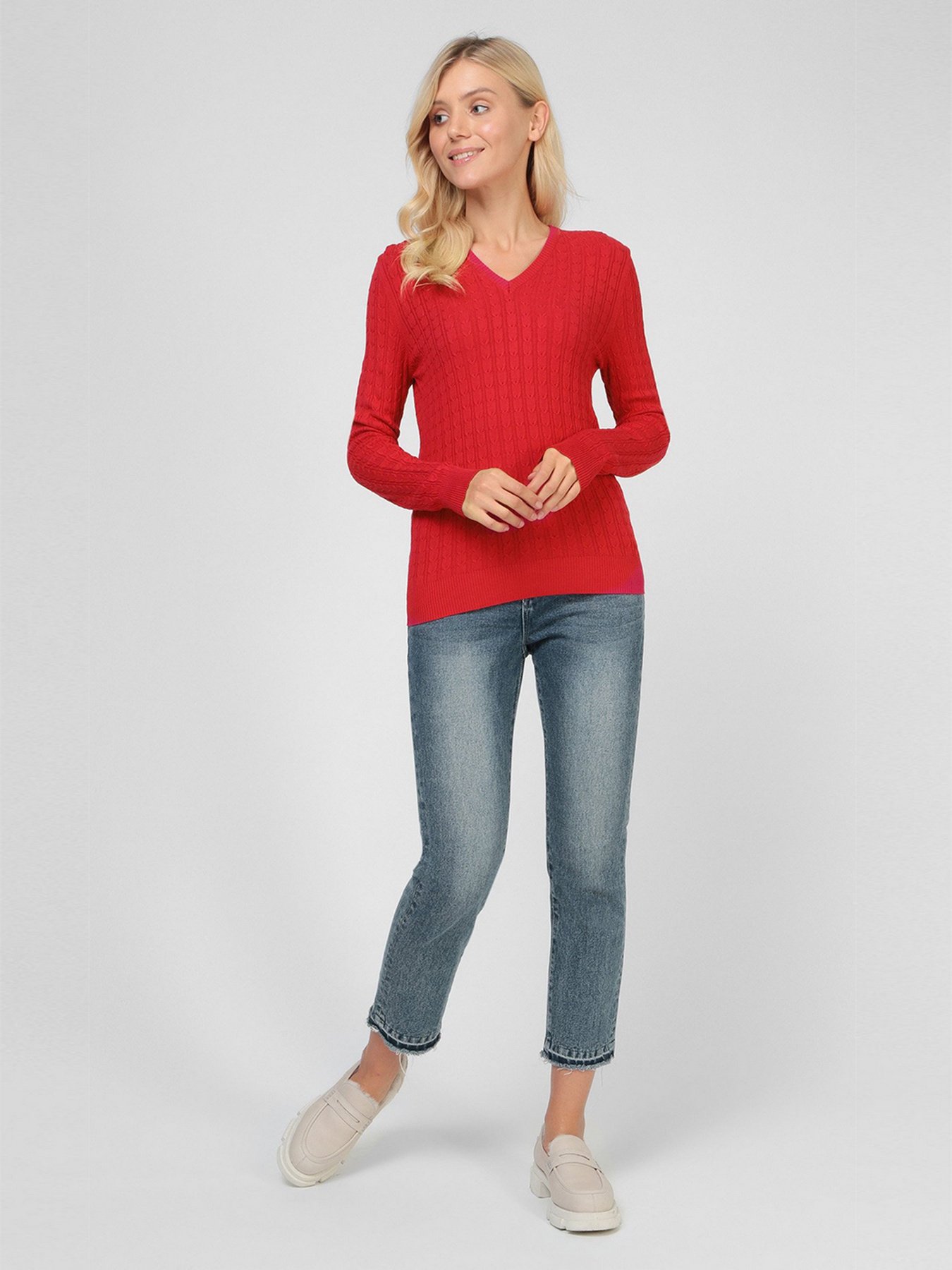 Джемпер Sassofono модель A191-SF-472113, ЧЕРВОНИЙ Фото