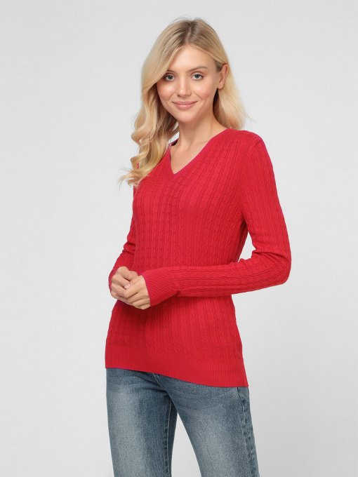 Джемпер Sassofono модель A191-SF-472113, ЧЕРВОНИЙ Фото