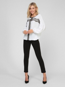 Блуза Sassofono модель A201-SF-265151, МОЛОЧНИЙ-ХАКІ Блуза Sassofono модель A201-SF-265151, МОЛОЧНИЙ-ХАКІ Фото
