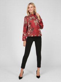 Блуза Sassofono модель A201-SF-269113, ЦЕГЛЯНИЙ Фото
