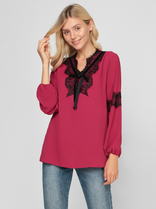 Блуза Sassofono модель A201-SF-273111, ЧЕРВОНИЙ Фото