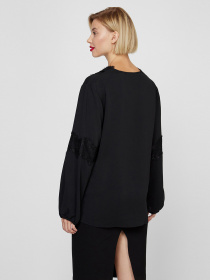 Блуза Sassofono модель A201-SF-273111, ЧОРНИЙ Фото