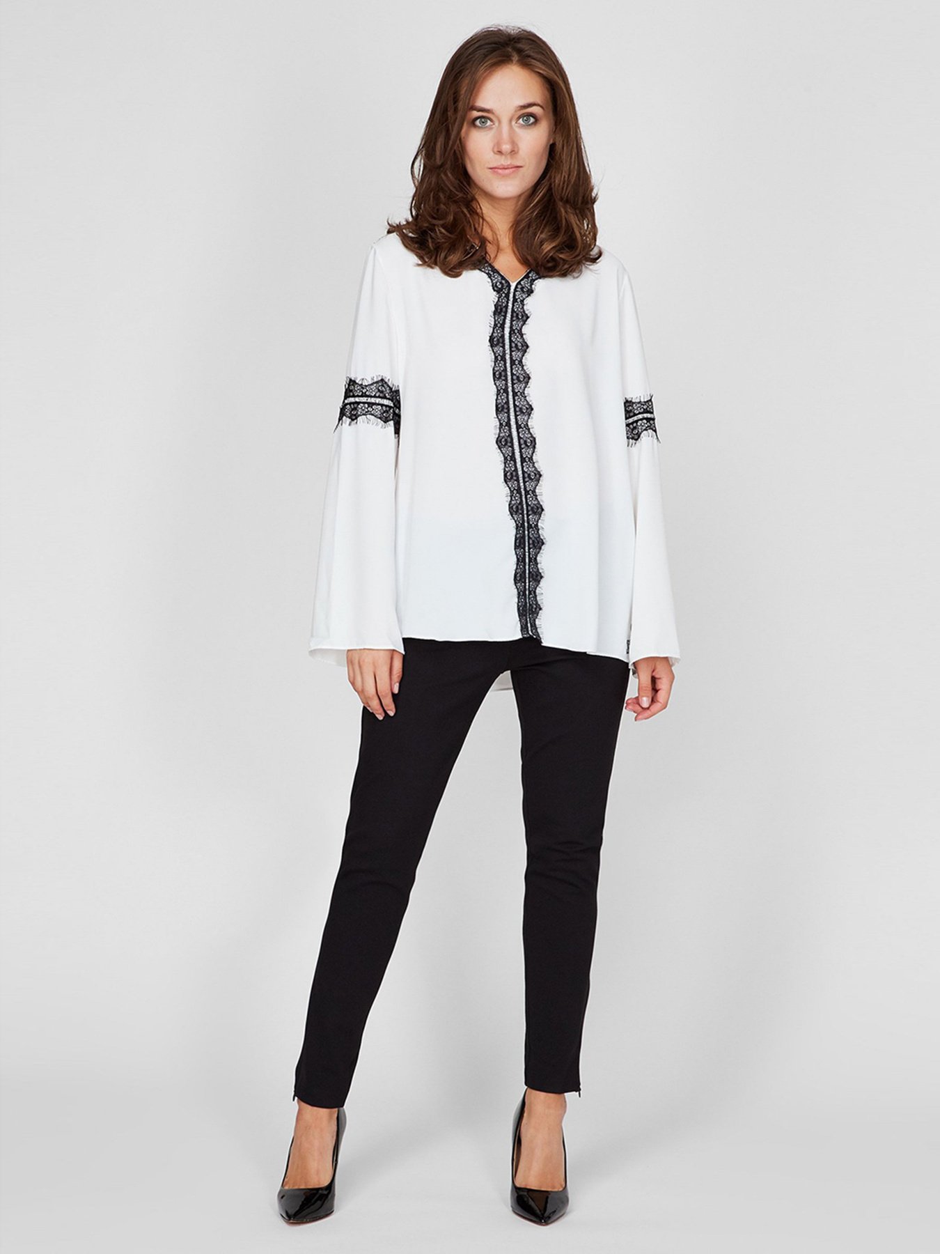 Блуза Sassofono модель A201-SF-284111, МОЛОЧНИЙ Блуза Sassofono модель A201-SF-284111, МОЛОЧНИЙ Фото